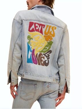 LEVI's Pride Liberation Denim Trucker Jacket "Let Us Love"- S